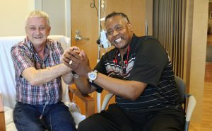 Rev. Joseph Kyles and Dr. Wickii Vigneswaran. Photo credit: Loyola Medicine